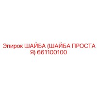 661100100 ШАЙБА (ШАЙБА ПРОСТАЯ) Эпирок