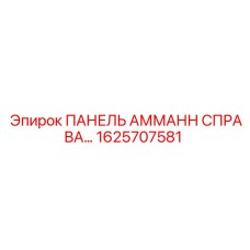 1625707581 ПАНЕЛЬ АММАНН СПРАВА (Epiroc)