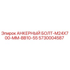 5730004587 АНКЕРНЫЙ БОЛТ-M24X700-MM-BB10-55 Epiroc