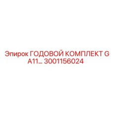 Оригинальный годовой комплект обслуживания GA11 3001156024