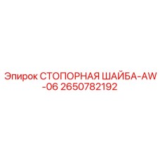 2650782192 СТОПОРНАЯ ШАЙБА-AW-06 Epiroc