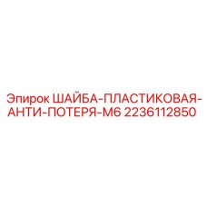 2236112850 ШАЙБА-ПЛАСТИКОВАЯ-АНТИ-ПОТЕРЯ-М6 Epiroc