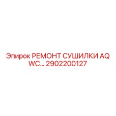2902200127 РЕМОНТ СУШИЛКИ AQ WC Epiroc