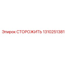 1310251381 СТОРОЖИТЬ Epiroc