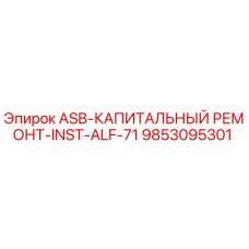 9853095301 ASB-КАПИТАЛЬНЫЙ РЕМОНТ-INST-ALF-71 Epiroc