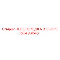 1604936481 ПЕРЕГОРОДКА В СБОРЕ Epiroc