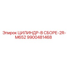 9900481468 ЦИЛИНДР-В СБОРЕ-2R-M652 Epiroc