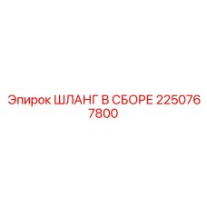 2250767800 ШЛАНГ В СБОРЕ Epiroc