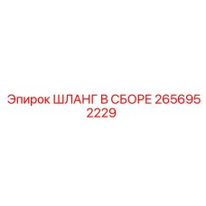 2656952229 ШЛАНГ В СБОРЕ Epiroc