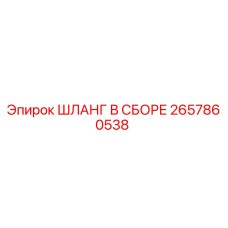 2657860538 ШЛАНГ В СБОРЕ Epiroc