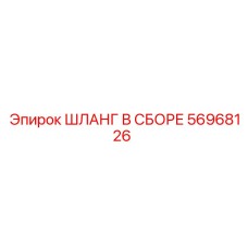 56968126 ШЛАНГ В СБОРЕ Эпирок