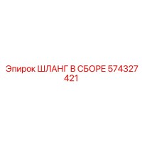 574327421 ШЛАНГ В СБОРЕ Эпирок