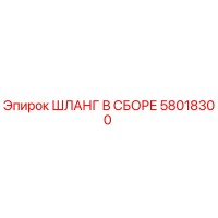58018300 ШЛАНГ В СБОРЕ Эпирок