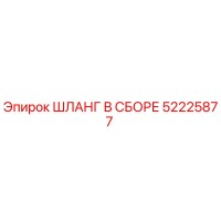 52225877 ШЛАНГ В СБОРЕ Epiroc