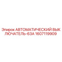 1607119909 - АВТОМАТИЧЕСКИЙ ВЫКЛЮЧАТЕЛЬ-63A (Epiroc)