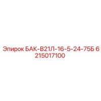 6215017100 БАК-В21Л-16-5-24-75Б Epiroc