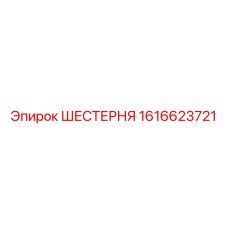 1616623721 ШЕСТЕРНЯ Epiroc