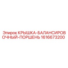1616673200 КРЫШКА-БАЛАНСИРОВОЧНЫЙ-ПОРШЕНЬ Epiroc