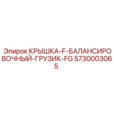 5730003065 КРЫШКА-F-БАЛАНСИРОВОЧНЫЙ-ГРУЗИК-FG Epiroc