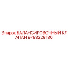 9753229130 БАЛАНСИРОВОЧНЫЙ КЛАПАН Epiroc