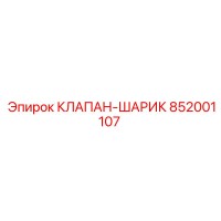 852001107 КЛАПАН-ШАРИК Epiroc
