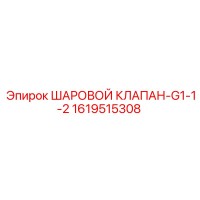 1619515308 ШАРОВОЙ КЛАПАН-G1-1-2 Epiroc