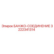 3222341314 БАНЖО-СОЕДИНЕНИЕ Эпирок