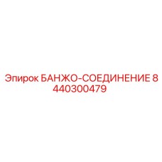 8440300479 БАНЖО-СОЕДИНЕНИЕ Epiroc