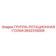 2652315009 ГРУППА-РОТАЦИОННАЯ-ГОЛАЯ Epiroc