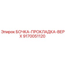 9170051120 БОЧКА-ПРОКЛАДКА-ВЕРХ Эпирок