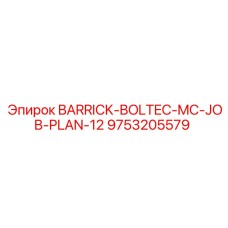 9753205579 BARRICK-BOLTEC-MC-JOB-PLAN-12 Epiroc