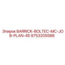 9753205588 BARRICK-BOLTEC-MC-JOB-PLAN-45 Epiroc