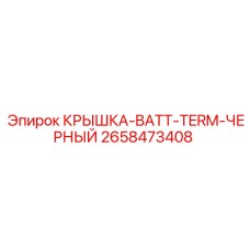 2658473408 КРЫШКА-BATT-TERM-ЧЕРНЫЙ Epiroc