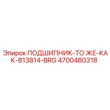 4700480318 ПОДШИПНИК-ТО ЖЕ-КАК-813814-BRG Epiroc