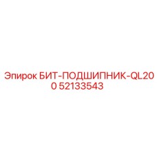 52133543 БИТ-ПОДШИПНИК-QL200 Epiroc