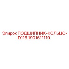 1901611119 ПОДШИПНИК-КОЛЬЦО-D116 Epiroc