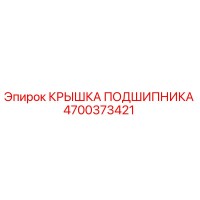 4700373421 КРЫШКА ПОДШИПНИКА Epiroc
