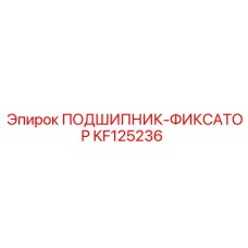 KF125236 ПОДШИПНИК-ФИКСАТОР Epiroc