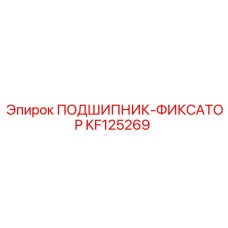KF125269 ПОДШИПНИК-ФИКСАТОР Epiroc