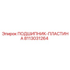 8113031264 ПОДШИПНИК-ПЛАСТИНА Epiroc