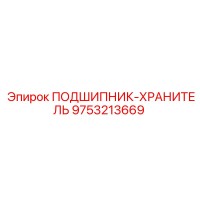 9753213669 ПОДШИПНИК-ХРАНИТЕЛЬ Epiroc