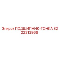 3222313966 ПОДШИПНИК-ГОНКА Epiroc