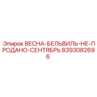 8393082696 ВЕСНА-БЕЛЬВИЛЬ-НЕ-ПРОДАНО-СЕНТЯБРЬ Epiroc