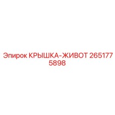 2651775898 КРЫШКА-ЖИВОТ | Epiroc