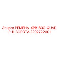 Ремень для шлюзовых механизмов буровой техники Epiroc 2202722601