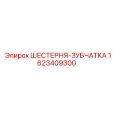 1623409300 ШЕСТЕРНЯ-ЗУБЧАТКА Epiroc