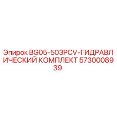 5730008939 BG05-503PCV Гидравлический комплект Epiroc