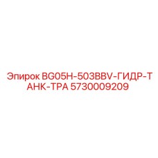 5730009209 BG05H-503BBV-ГИДР-ТАНК-ТРА Epiroc
