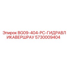 5730009404 BG09-404-PC-ГИДРАВЛИКАВЕРШРАУ | Epiroc