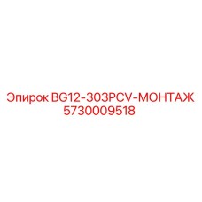 5730009518 BG12-303PCV-МОНТАЖ Epiroc